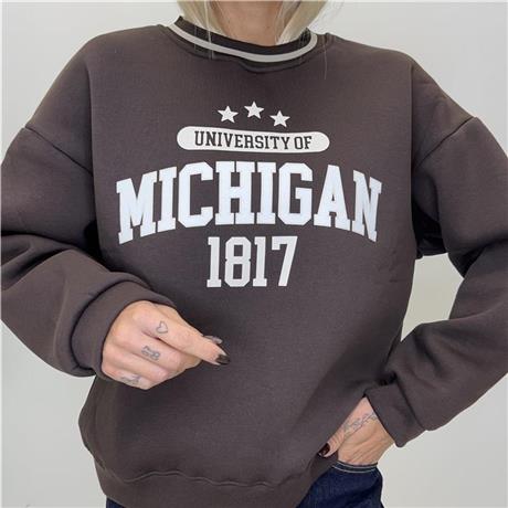 Felpa con stampa AMERICA